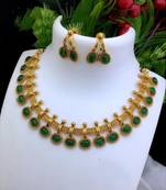 Green crystal necklaces