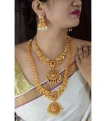 Gold crystal necklaces