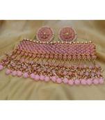 Pink crystal necklaces