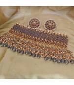 Grey crystal necklaces