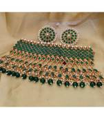 Green crystal necklaces