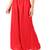 Women's  Red Rayon Solid Flared Palazzo Pant