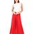 Women's  Red Rayon Solid Flared Palazzo Pant