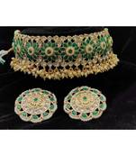 Green pearl necklaces