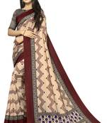 Women Mysore Silk Leheriya Saree with Printed Design Blouse Piece