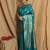 Green woven jacquard saree with blouse
