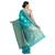 Green woven jacquard saree with blouse