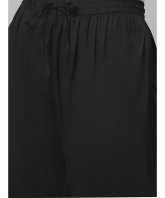 Ada Hand Embroidered Black Cotton Lucknow Chikankari Kurta with Trouser Set 5
