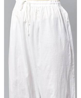 Ada Hand Embroidered Pink Cotton Lucknow Chikankari Kurta with Trouser Set 3