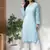 Hand Embroidered Blue Faux Georgette Lucknow Chikankari Women Kurta Palazzo Set With Slip