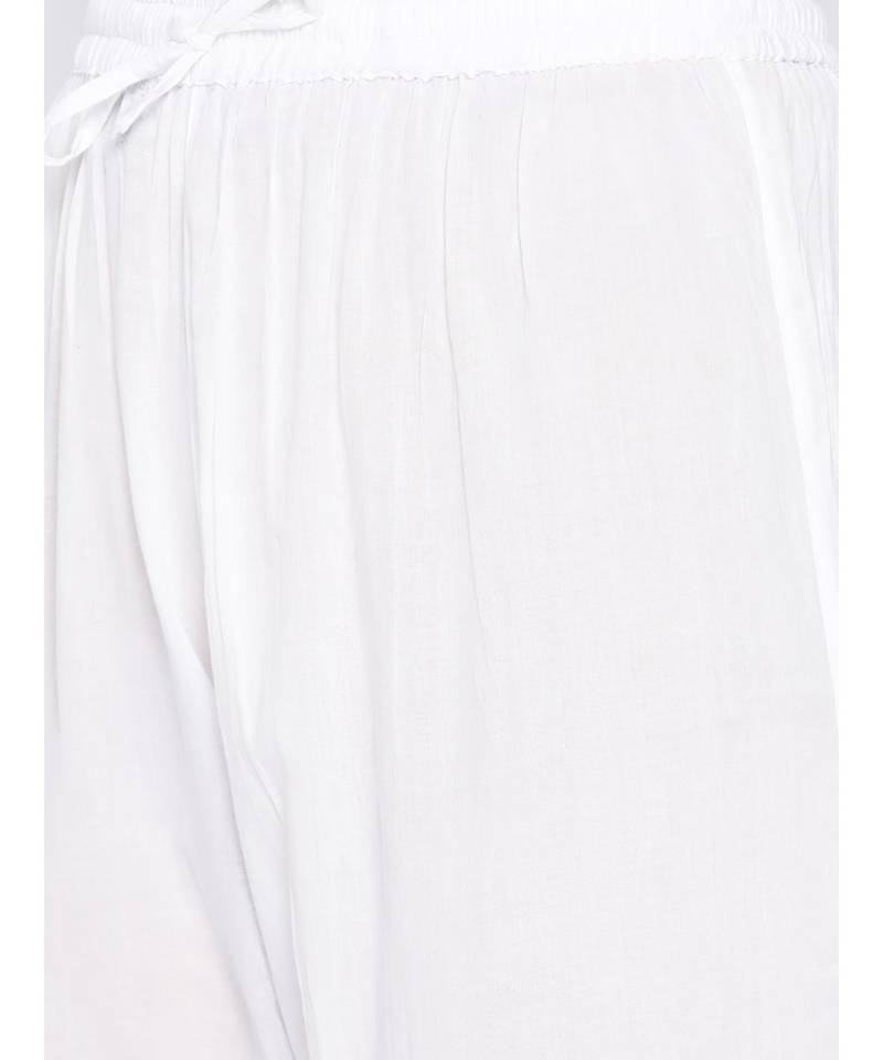 Ada Hand Embroidered Black Cotton Lucknow Chikankari Women Kurta with Trouser Set - A100227