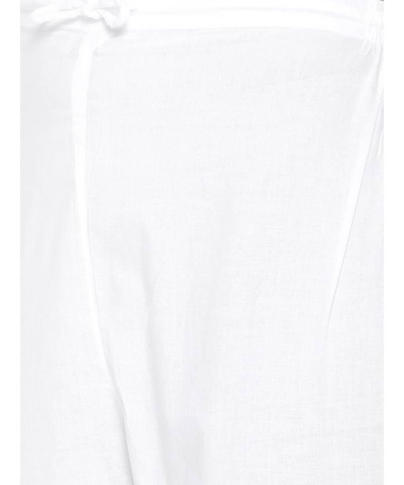 Ada Hand Embroidered Yellow Cotton Lucknow Chikankari Women Kurta with Trouser Set - A100228