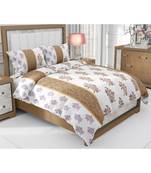 multicolour cotton double bed king size bed sheet with pillow cover