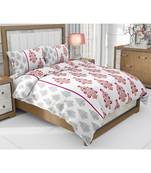 multicolour cotton double bed king size bed sheet with pillow cover