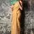 Yellow woven silk blend saree with blouse