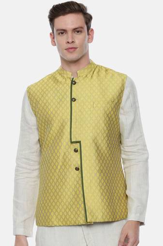 Classic Pattern Silk Jaquard Modi Jacket