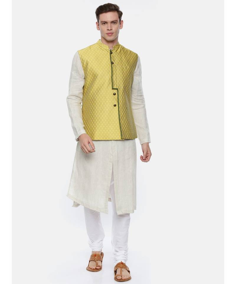 Classic Pattern Silk Jaquard Modi Jacket