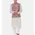 Pink Printed Linen Nehru Jacket