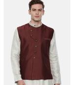 Classic Pattern Silk Brown Modi Jacket