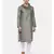 Koul Neck Grey Linen Satin Kurta Set