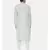 Cream Linen Jaquard with a Brown Patch Kurta
