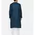 Green Blue Linen Jaquard Kurta Set