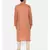 Gold Orange Linen Jaquard Kurta Set