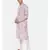 Pink Linen Printed Kurta Set