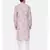 Pink Linen Printed Kurta Set