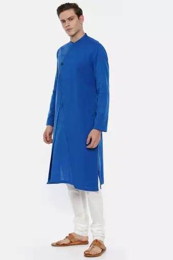 Soft Blue Cotton Kurta Set