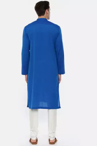 Soft Blue Cotton Kurta Set