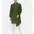 Green Cotton Asymetric Kurta Set