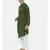 Green Cotton Asymetric Kurta Set