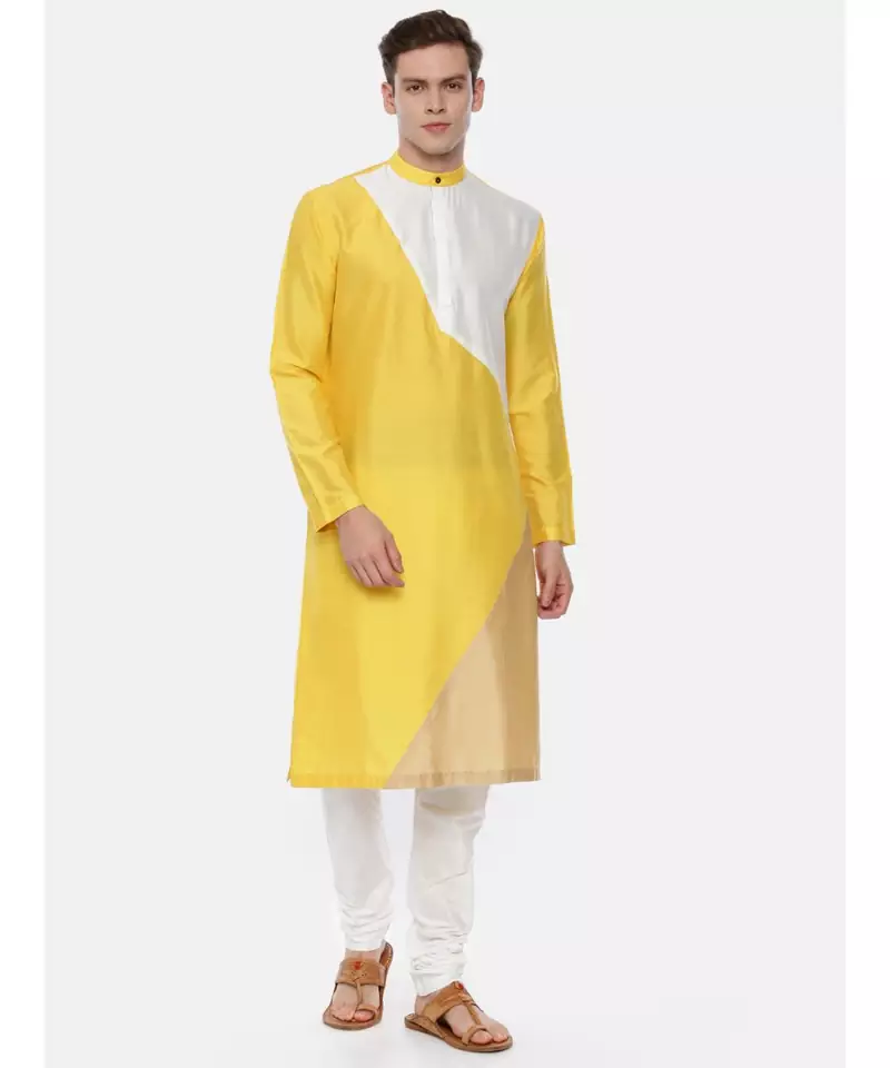 The Tri Color Kurta Set