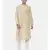 Drape Silk Linen Beige Kurta Set
