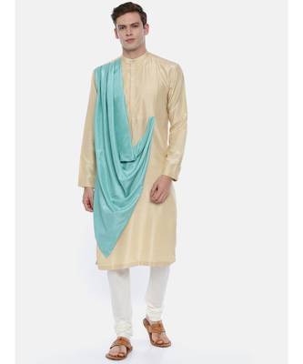 Drape Silk Linen Dual Color Kurta Set 1