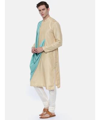 Drape Silk Linen Dual Color Kurta Set 3