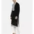 Black Grey Linen Patch Kurta Set