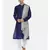 Blue Grey Drape Kurta Set