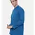 Blue Cotton Cut Away Short Kurta
