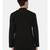 Black Cotton Cut Away Short Kurta