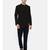 Black Cotton Cut Away Short Kurta