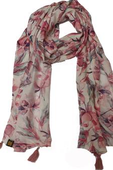 DesiButik Enchanting Multicolor Muslin Fabric Digitally Printed Scarf