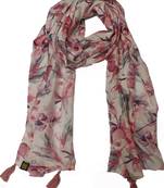 DesiButik Enchanting Multicolor Muslin Fabric Digitally Printed Scarf