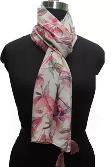 DesiButik Enchanting Multicolor Muslin Fabric Digitally Printed Scarf