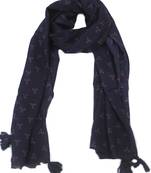 DesiButik Stunning Blue  Modal Satin Fabric Digitally Printed Scarf