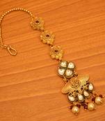 White pearl maang-tikka