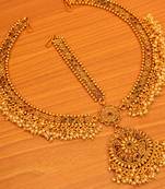 Multicolor ruby  maang-tikka