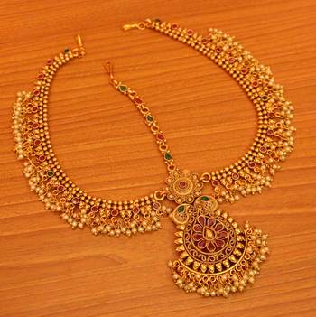 Multicolor ruby  maang-tikka 1