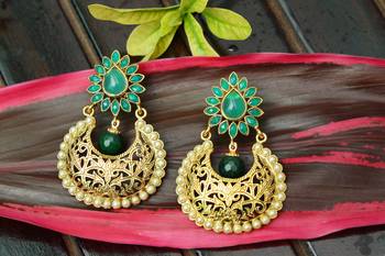 Green onyx earrings 1